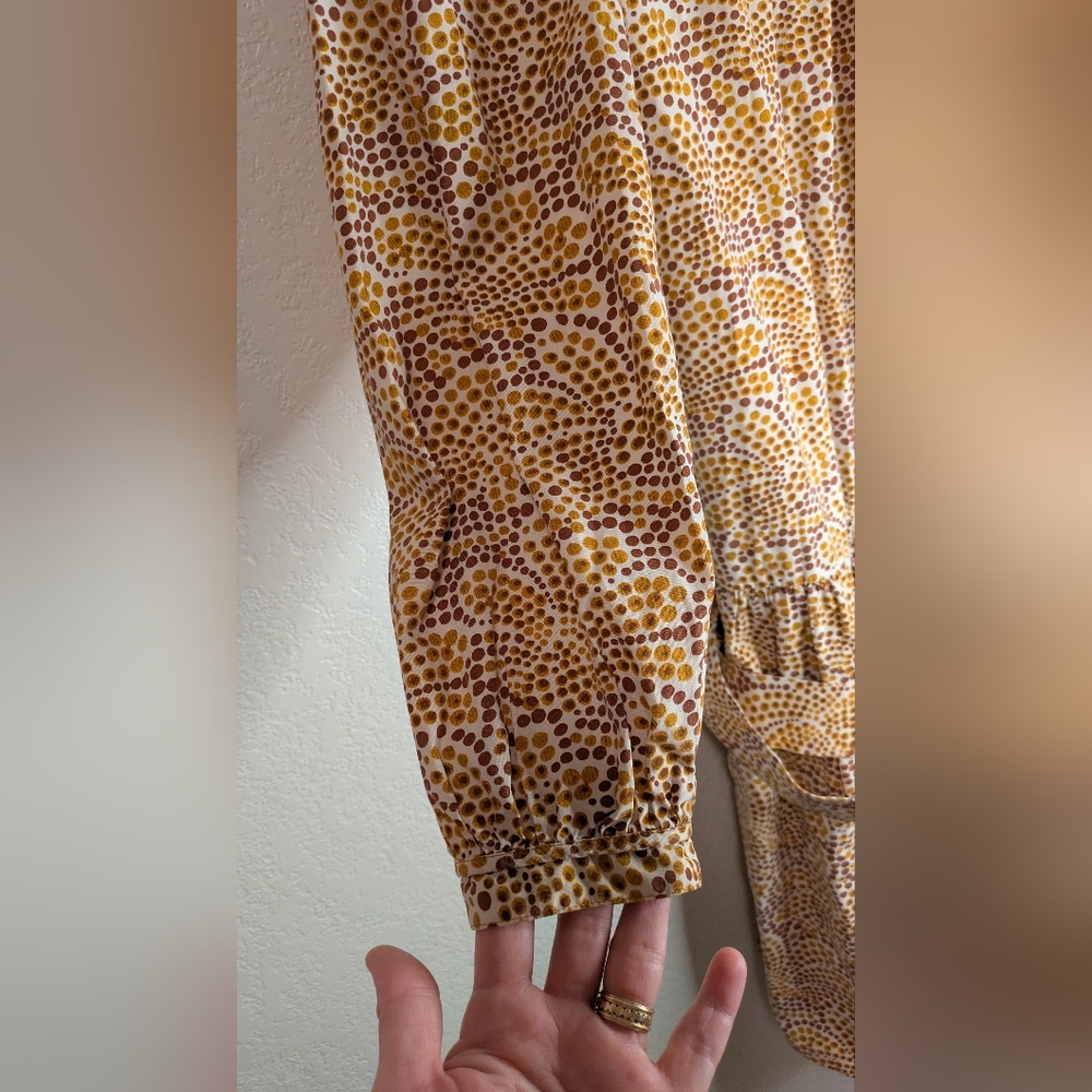 Rebecca Taylor Speckled Fluer Puff Sleeve Dress - Picture 8 of 11
